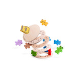 Wooden Teddy Tumbling Tower Game - 49 Pieces