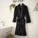 Coco Deluxe Fleece Robe | Large | Black