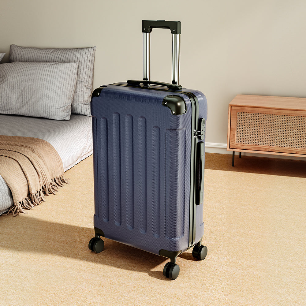 Modern Hardside Spinner Suitcase With Combination Lock | Blue
