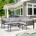 4 Piece Garden Furniture Setwith Breathable Mesh Pocket