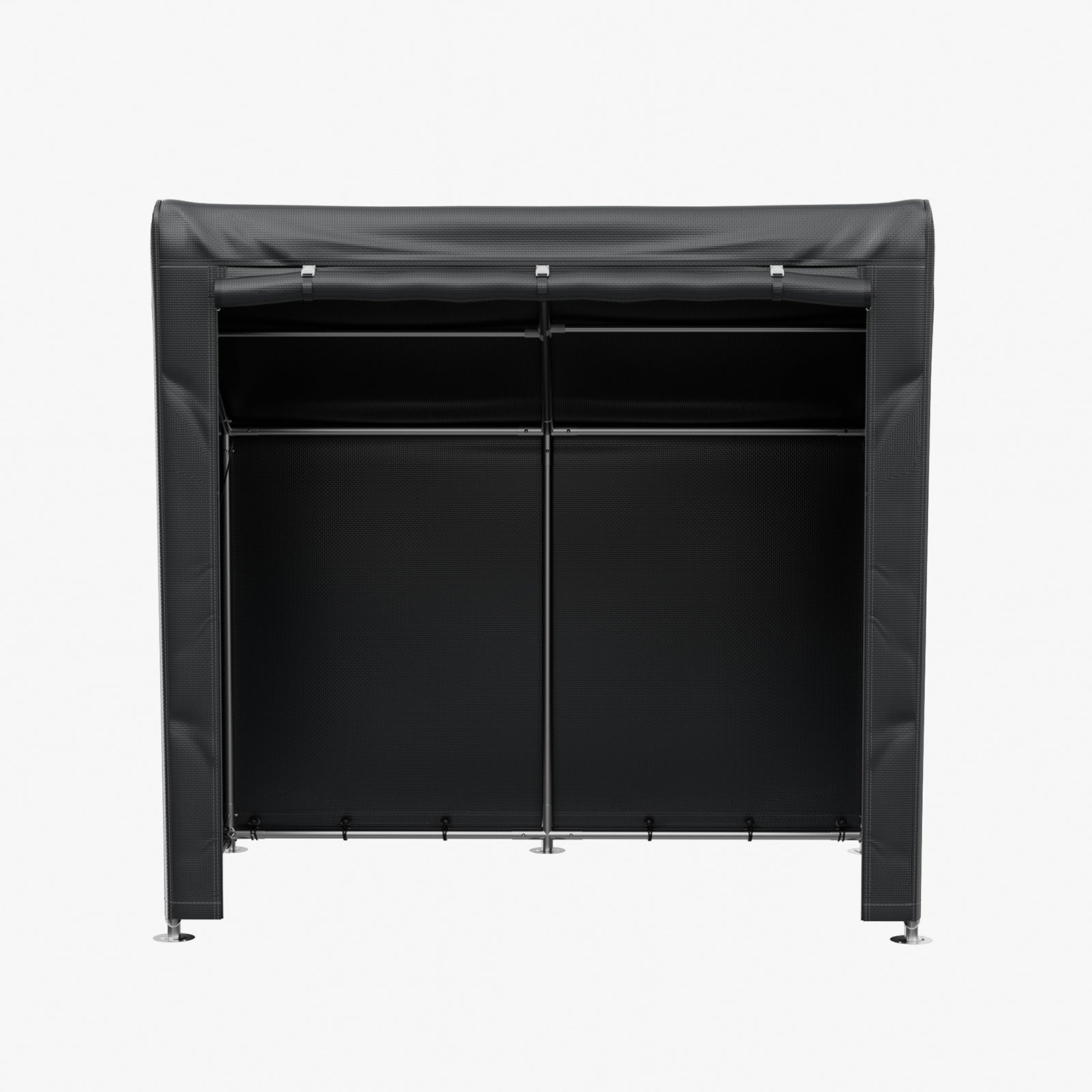 6 X 4ft Outdoor Garden Storage Shelter Bike Tent With Roll-up Zipper Door | Black