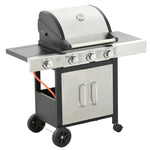 Gas Bbq, Side Burner, Warming Rack | Small | Silver