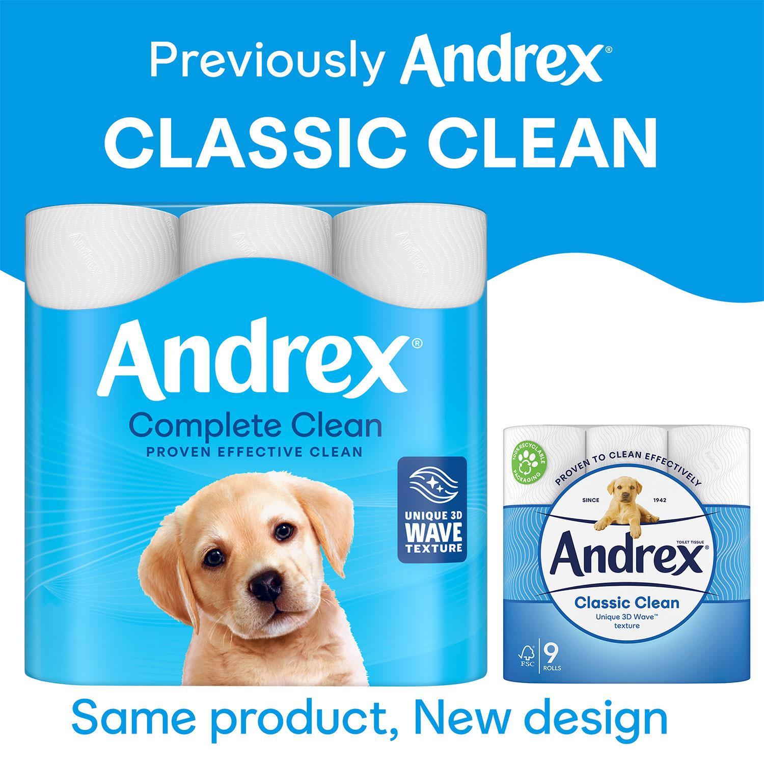 Andrex Toilet Rolls Classic Clean Fragrance-free 2 Ply Toilet Paper