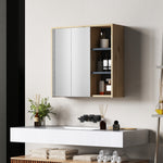 Bathroom Cabinet Wall Mounted Mirror Storage With Shelves