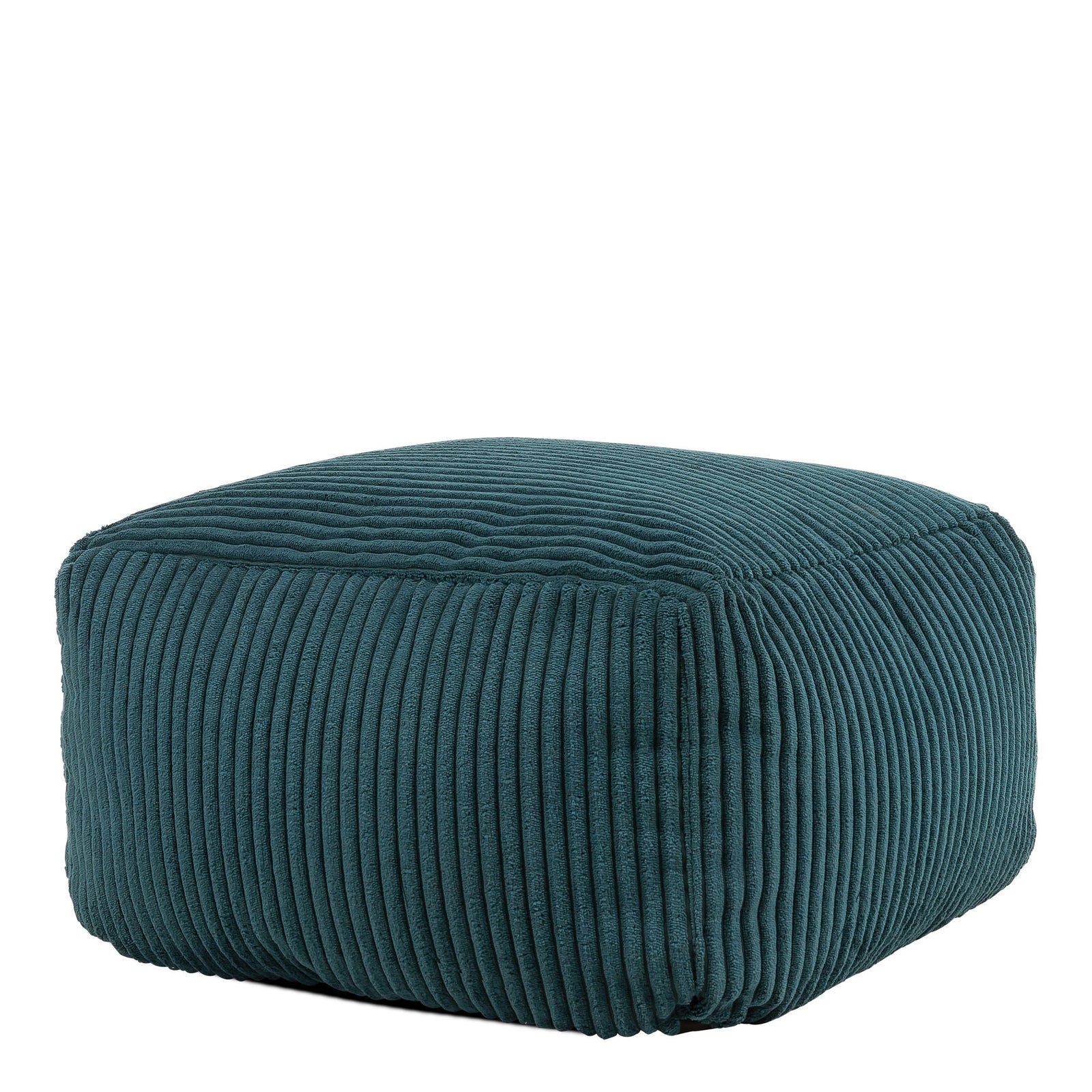 Theo Cord Bean Bag Pouffe Footstool | Teal