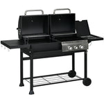 Dual Fuel Bbq, Charcoal & Gas Burners