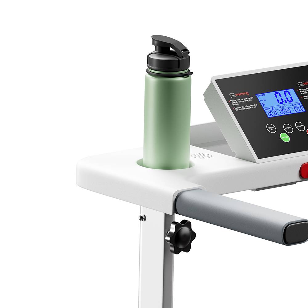 Folding Protective Indoor Treadmill | White