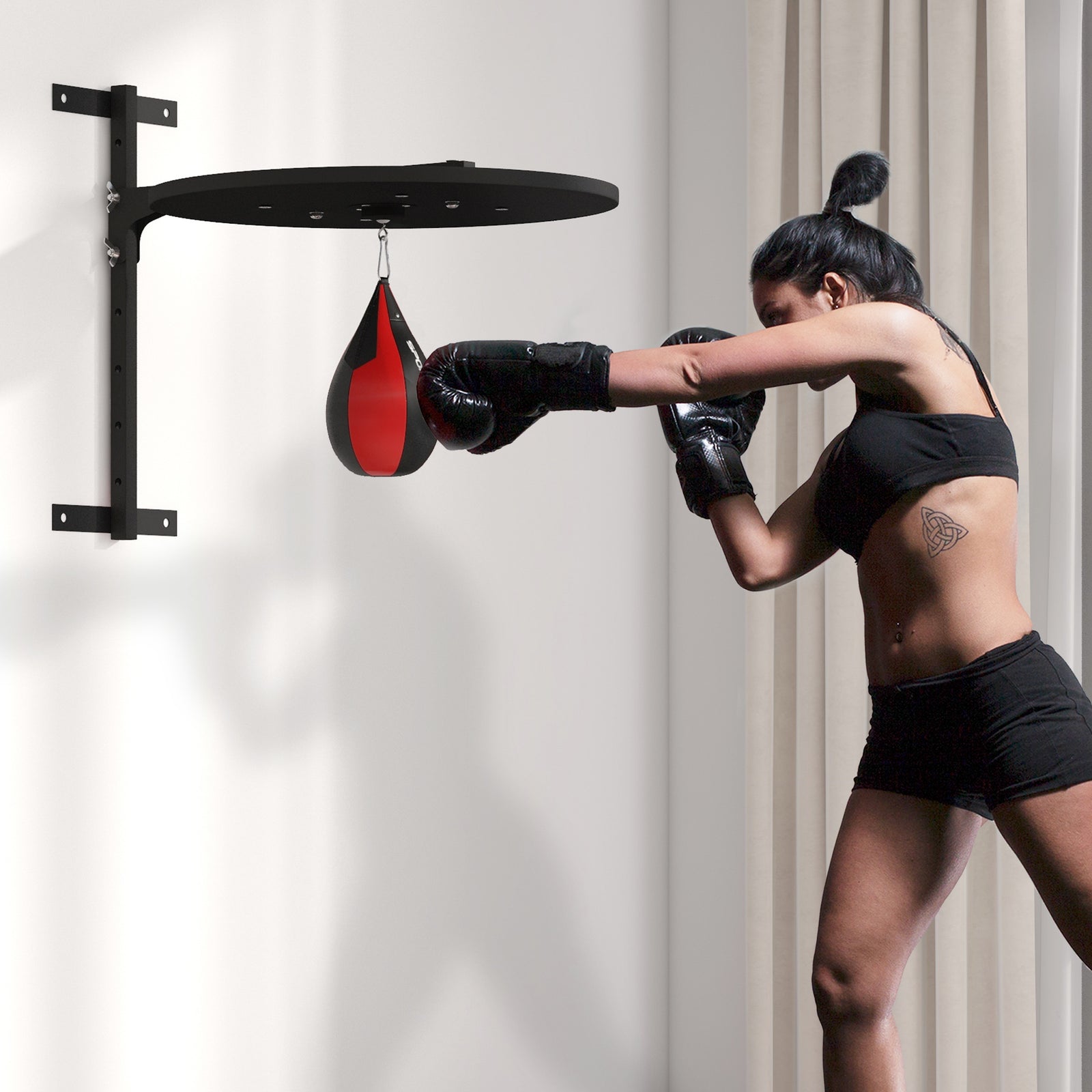 Wall Mounted Speed Bag Platform | Black