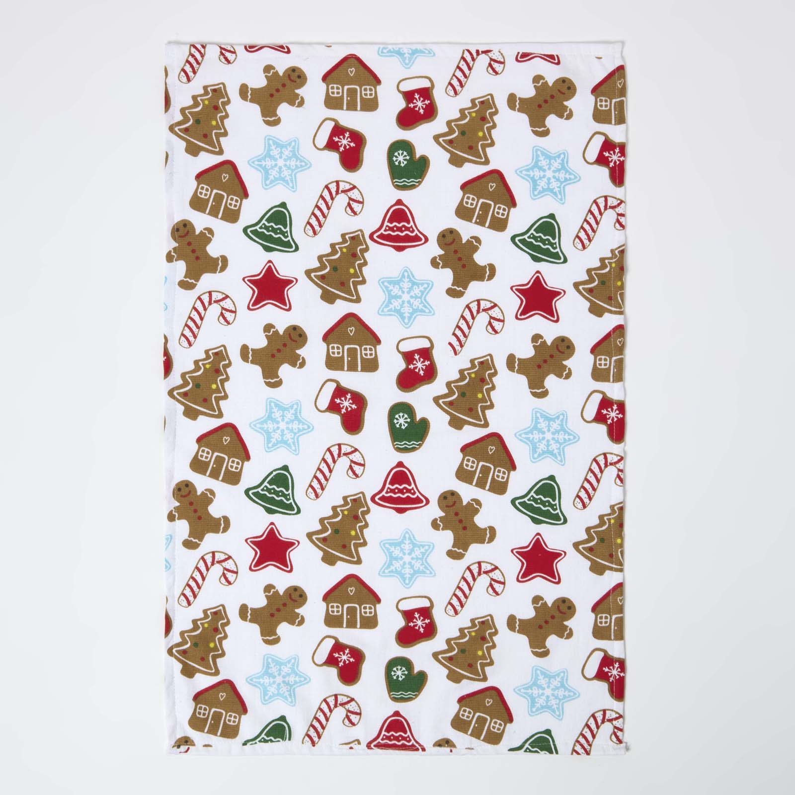 Gingerbread House Christmas Tea Towel
