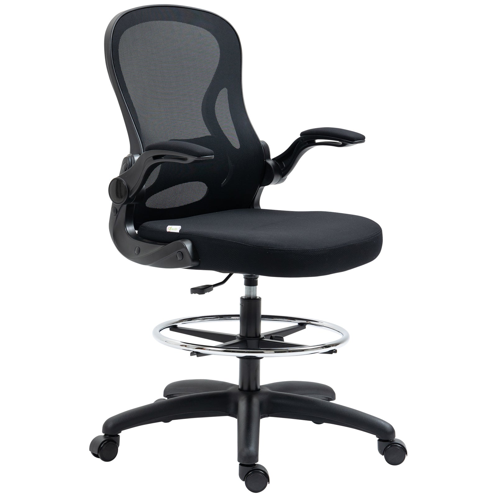 Tall Office Chair W/ Lumbar Support | Black