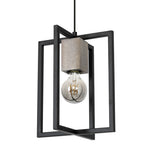 Ralph Pendant Lamp 1xe27 Habd Made Industrial Chic Lamp With Natural Wood Giving The Look Of Stone And Rugged Metal