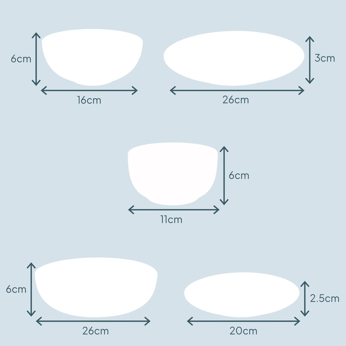 Nordic Stoneware Dinner Set | Set of 20 | White