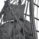 Hanging Chair With Stand And Cushion | Dark Gray