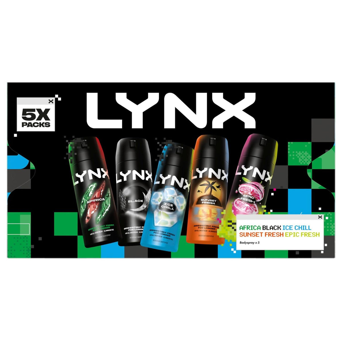 Fragrance Edition Gift Set For Him, 5 Body Sprays, 150ml Each | Set of 1