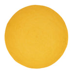 Handmade Woven Braided Oval Rug | 150cm | Mustard
