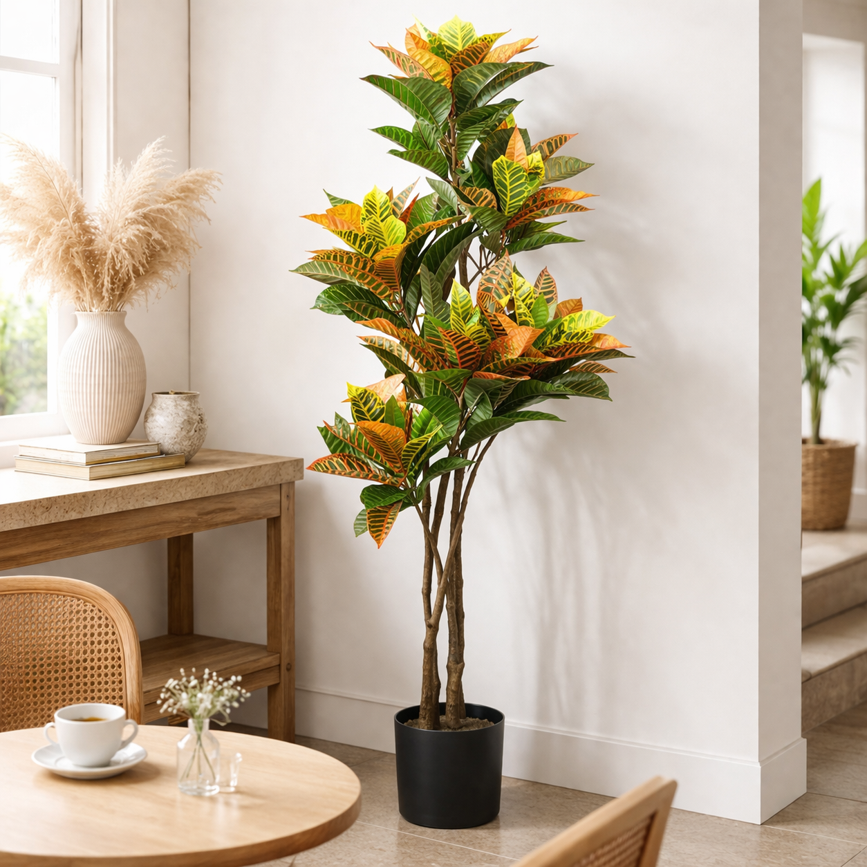 Artificial 140cm Codiaeum Tree