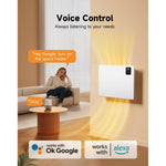 1000w/1500w/2000w Convection Heater With Wifi App & Voice Control, 3 Modes, 24h/7d Timer, Remote Control, Child Lock, Wall Mounted Or Freestanding | Medium