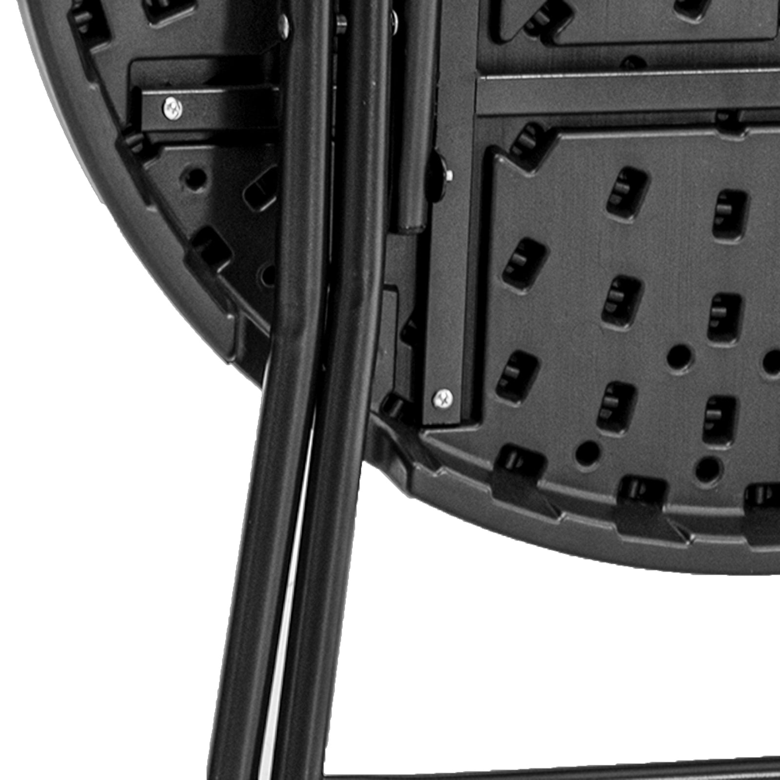 Foldable Garden Table For 4, Round Outdoor Dining