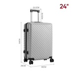 Grey Suitcase With Combination Lock