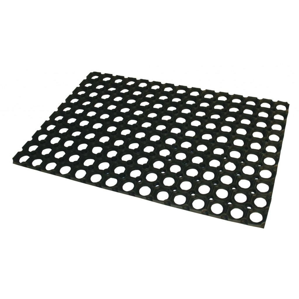 Rondo Rubber Ring Door Mat | One Size | Black