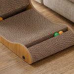 PawHut Cat Scratching Board Wall Mounted 57.5h Cm Brown