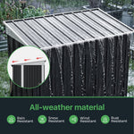 4x6 Ft Metal Pent Roof Garden Tool Storage Shed