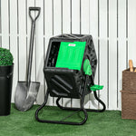 65l Garden Compost Bin, Rotating Composter With Air Holes