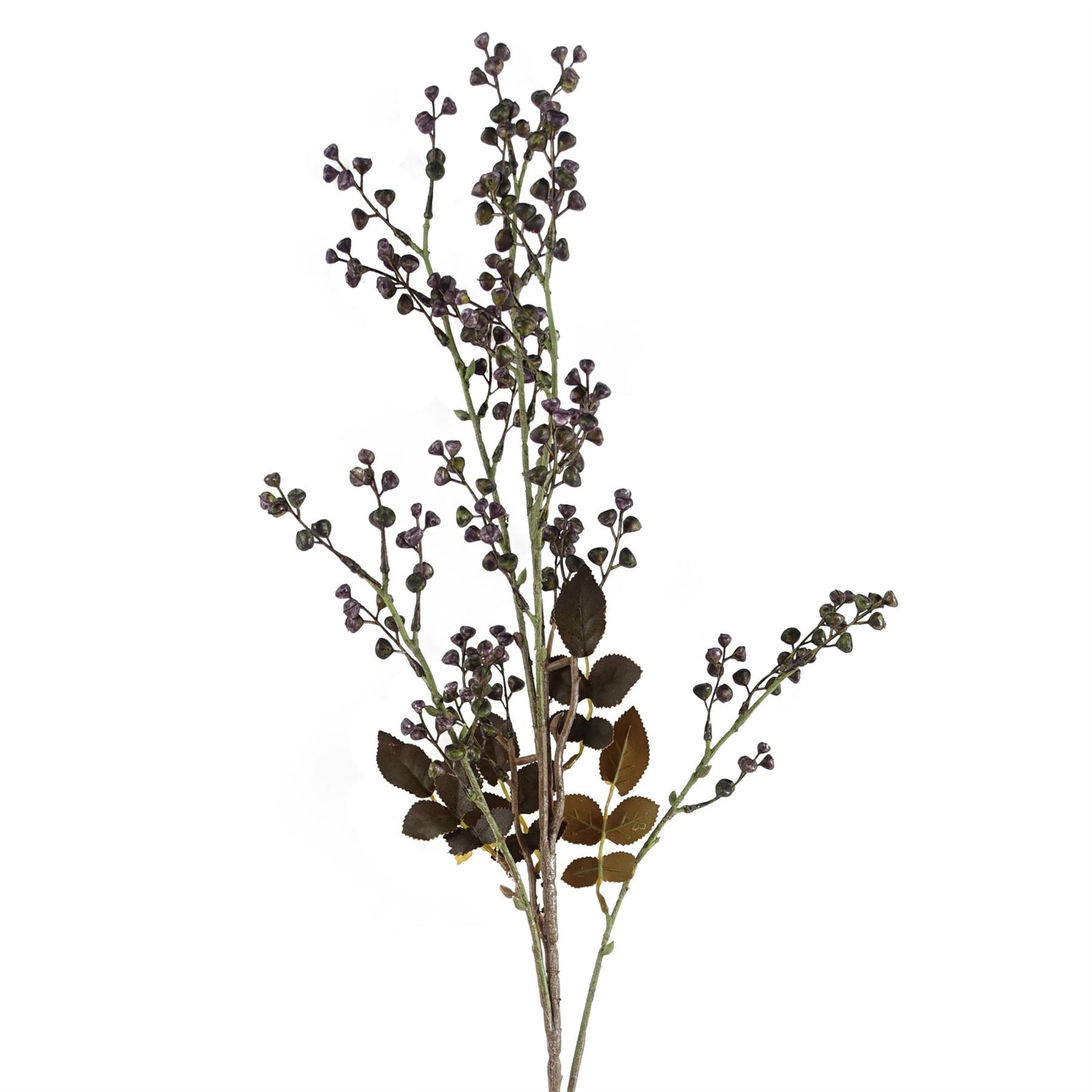 Pack Of 6 X 85cm Artificial Dark Berry Stem