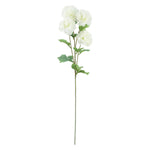 85cm Artificial White Carnation Pink Peony And Fern In Glass Vase