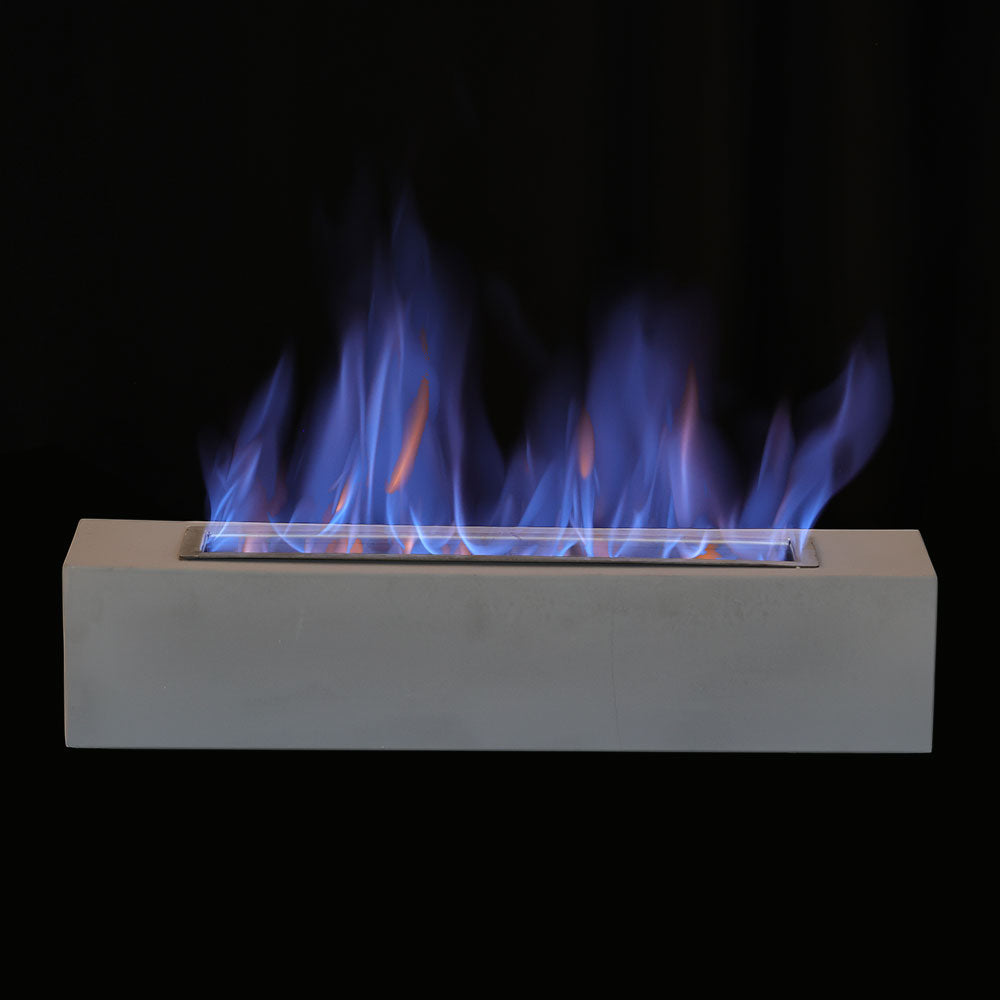 Tabletop Cement Ethanol Fireplace With Extinguisher Lid