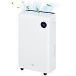 16l Per Day Quiet Air Dehumidifier With Purifier Uvc Timer | One Size | White