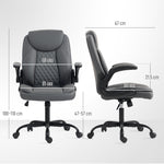 Office Chair, Thick Cushion | Charcoal Grey