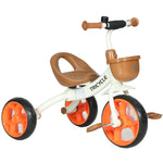 AIYAPLAY Toddler Tricycle With Front Basket For Ages 2-5 Years Boys And Girls