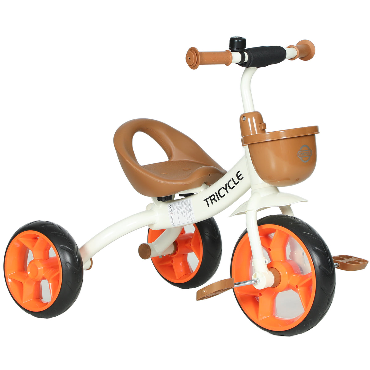 AIYAPLAY Toddler Tricycle With Front Basket For Ages 2-5 Years Boys And Girls