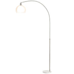 Modern Standing Lamp With Shade & Foot Switch | White