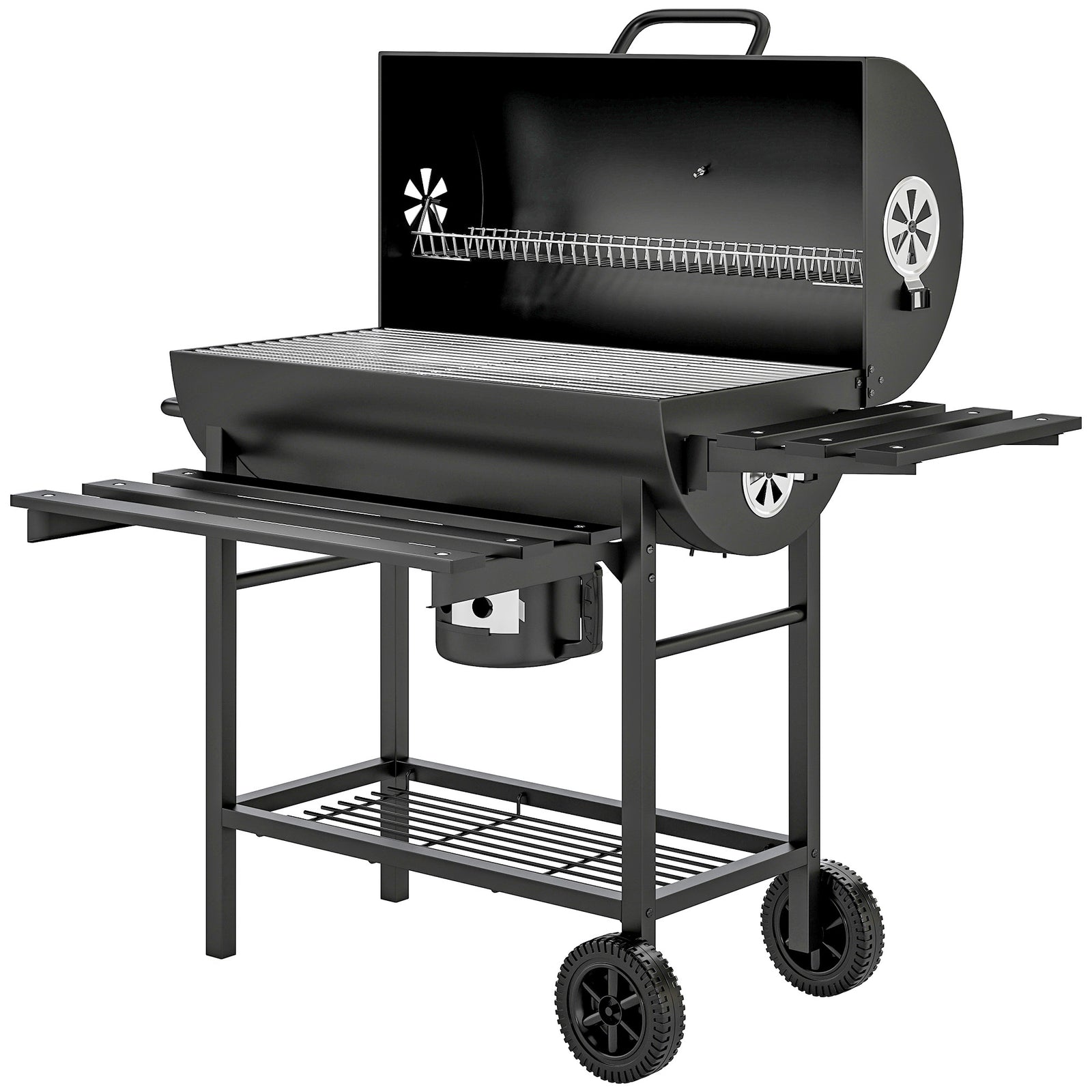 Charcoal Bbq With Foldable Shelf