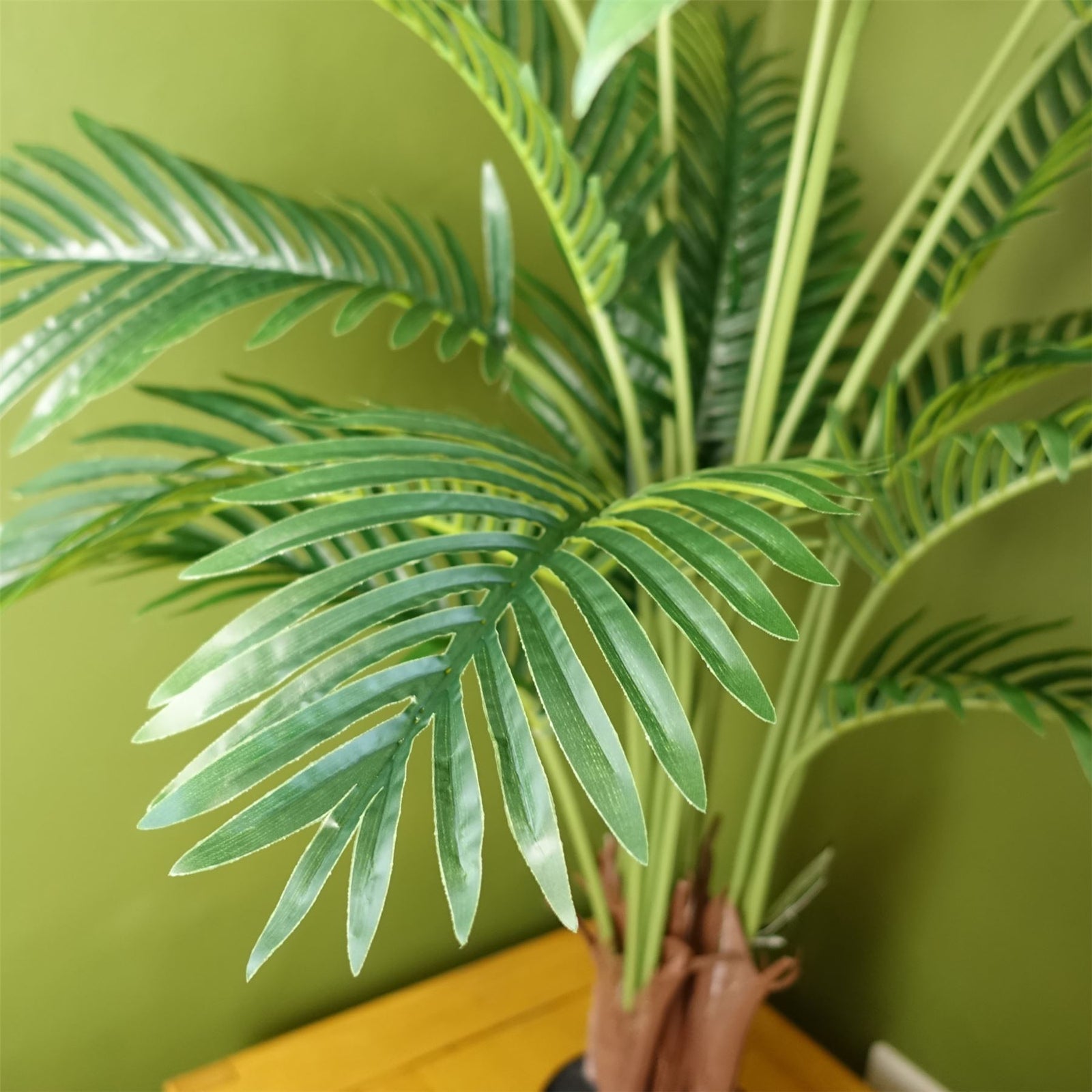110cm Large Artificial Areca Palm Tree Potted In Black Pot