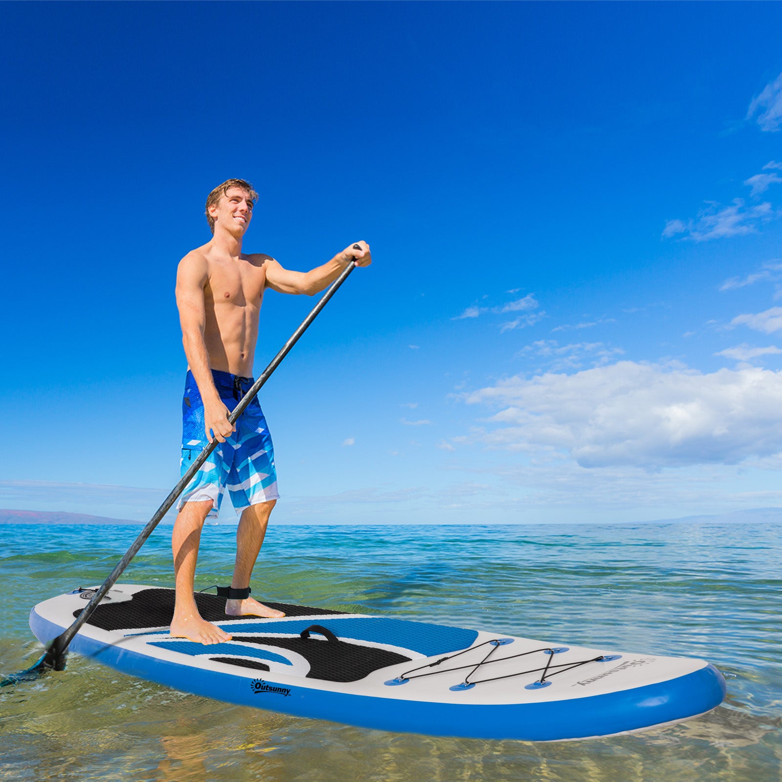 Paddle Board, 10.6', Non-slip, Accessories, Bag | White
