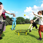 SPORTNOW Spike Game Set, Mini Beach Games Set With Net, 3 Balls And Pump