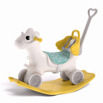 2-in-1 Kids Plastic Rocking Horse | Yellow