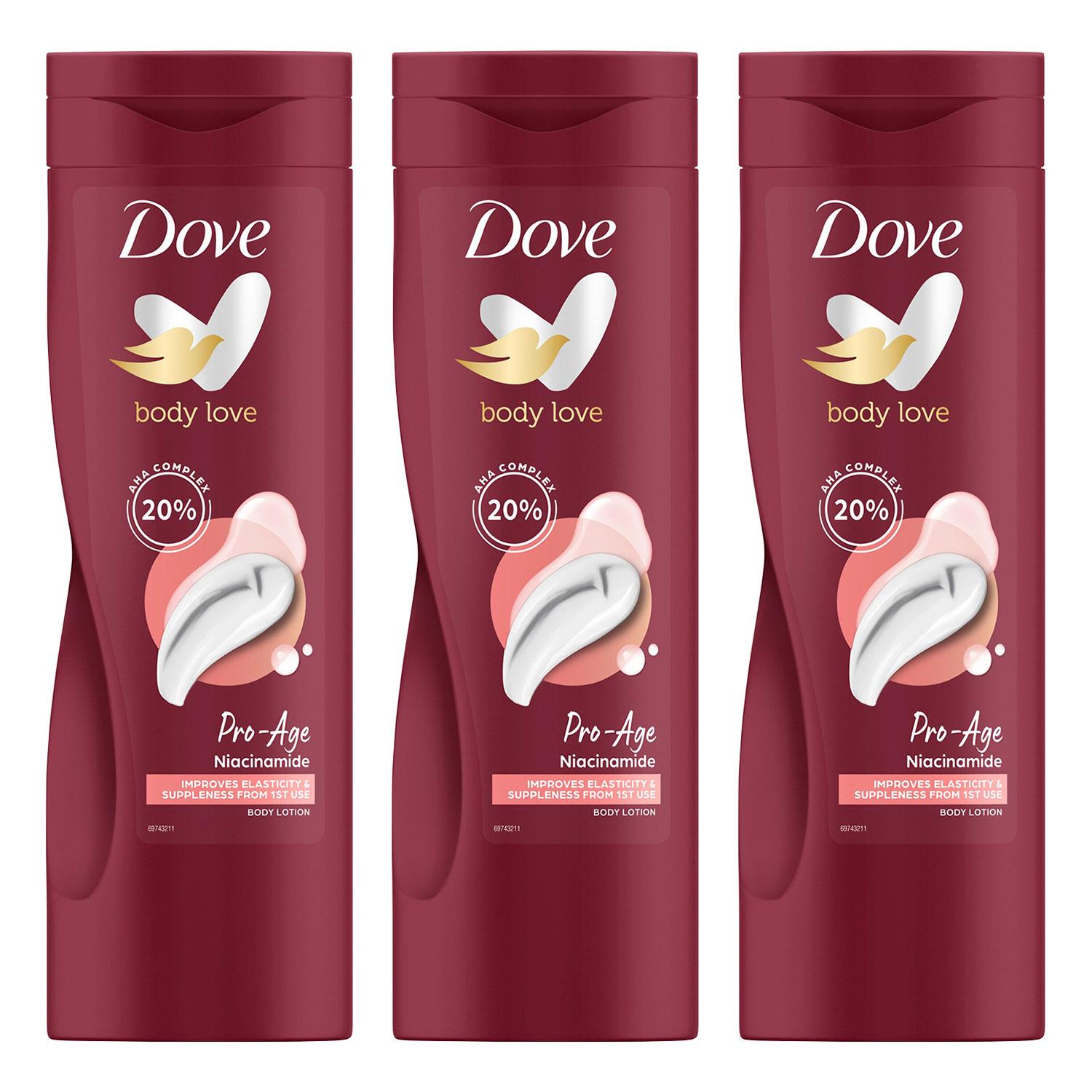 Pro Age Body Lotion With Aha, Olive Oil & Vitaminb3 For Mature Skin 3x400ml
