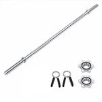 Centra Standard Barbell Bar 140cm Weight Lifting Strength Home Gym Training