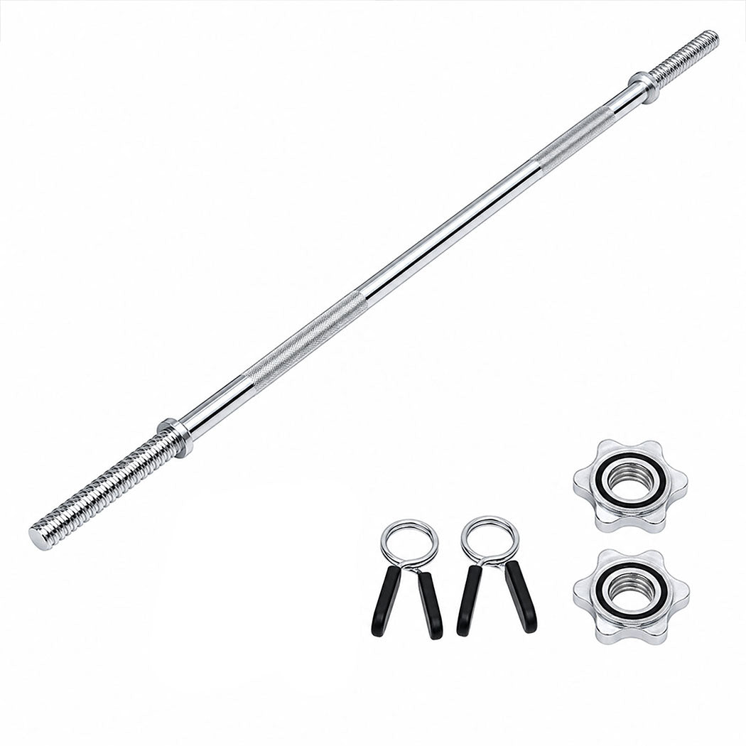 Centra Standard Barbell Bar 140cm Weight Lifting Strength Home Gym Training