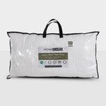 Premium Wool King Size Pillow With Quilted Case, 19 X 35"
