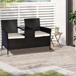 Companion Seat Table Chair Conservatory Rattan Loveseat | Brown