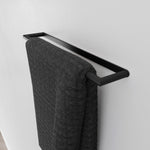 Towel Rack, Matt Black, Micra Collection