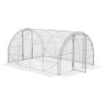 Walk-in Polytunnel Greenhouse W/ Pe Cover 4x3x2m