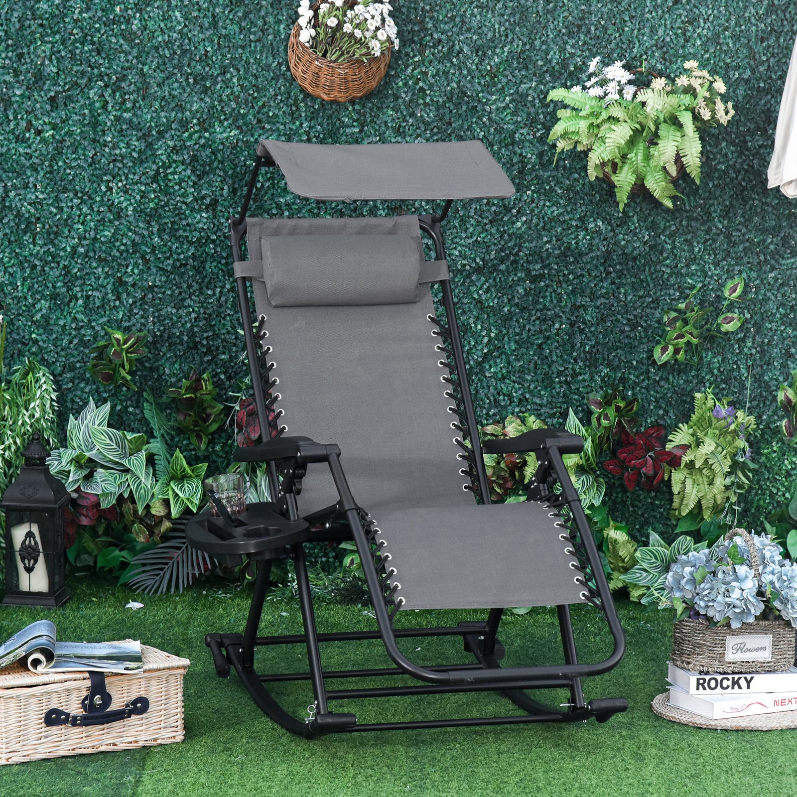 Folding Recliner Rocker Zero-gravity Seat