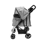 Pet Stroller With Rain Cover | Grey