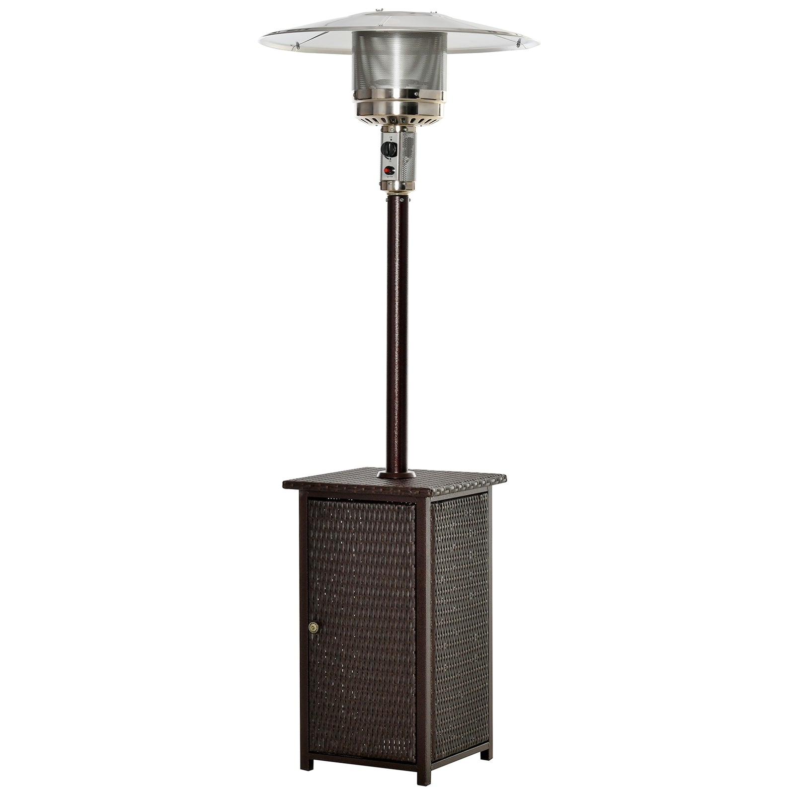 12kw Patio Gas Heater, Wicker Rattan
